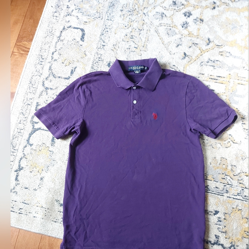 U.S. Polo Assn. Purple Polo Shirt.